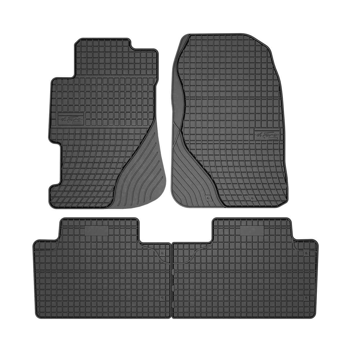Honda Civic Floor Mats - Omac - El Toro - Black - '01-'05